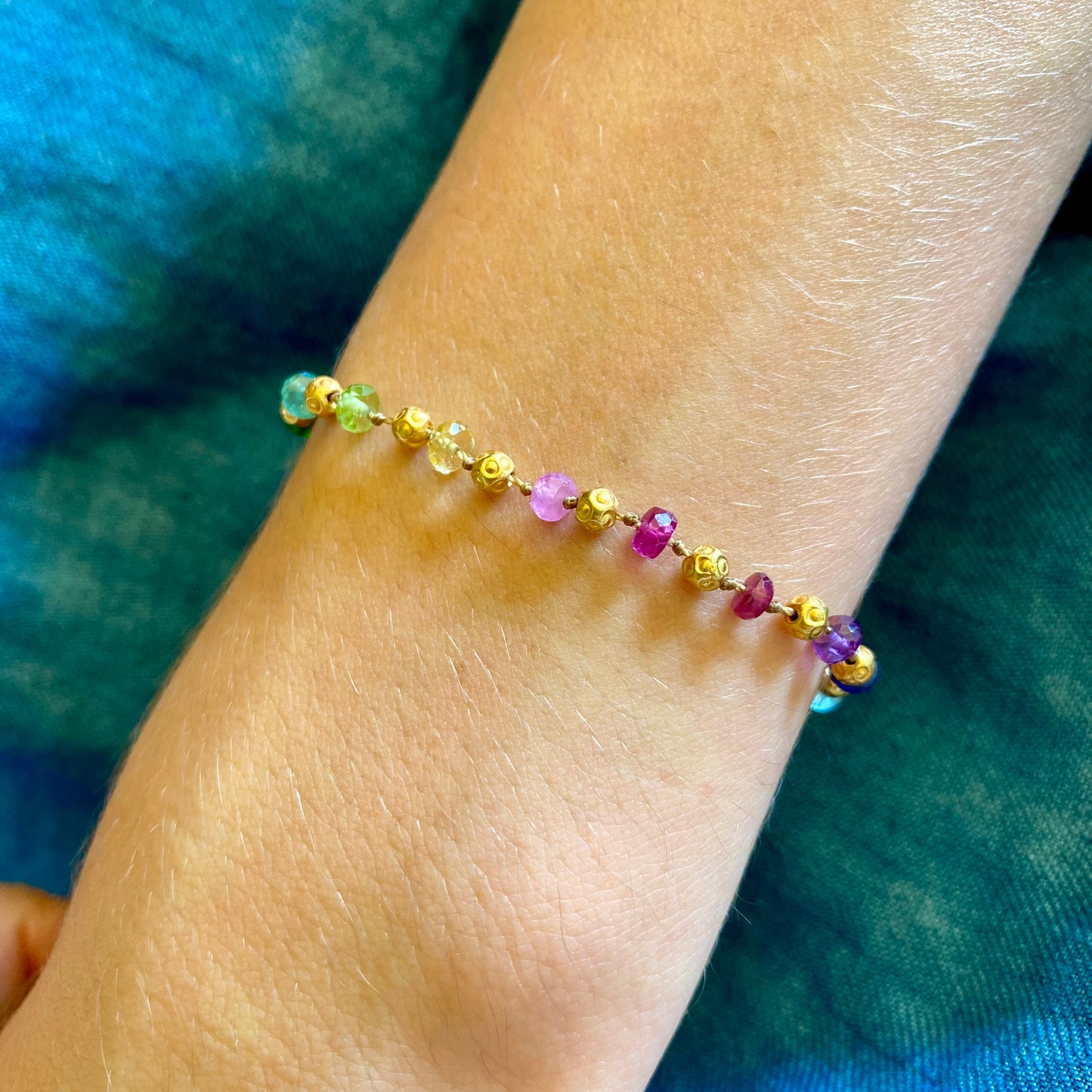 Rainbows & Gold Bracelet