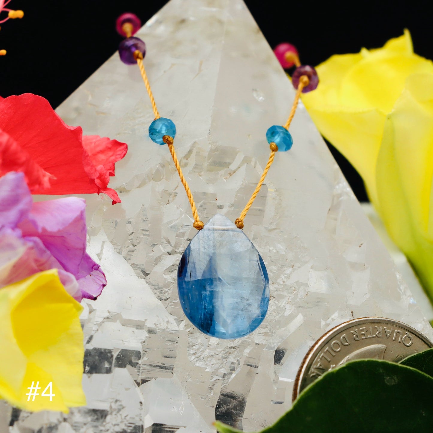 Blue Kyanite Rainbow Drop