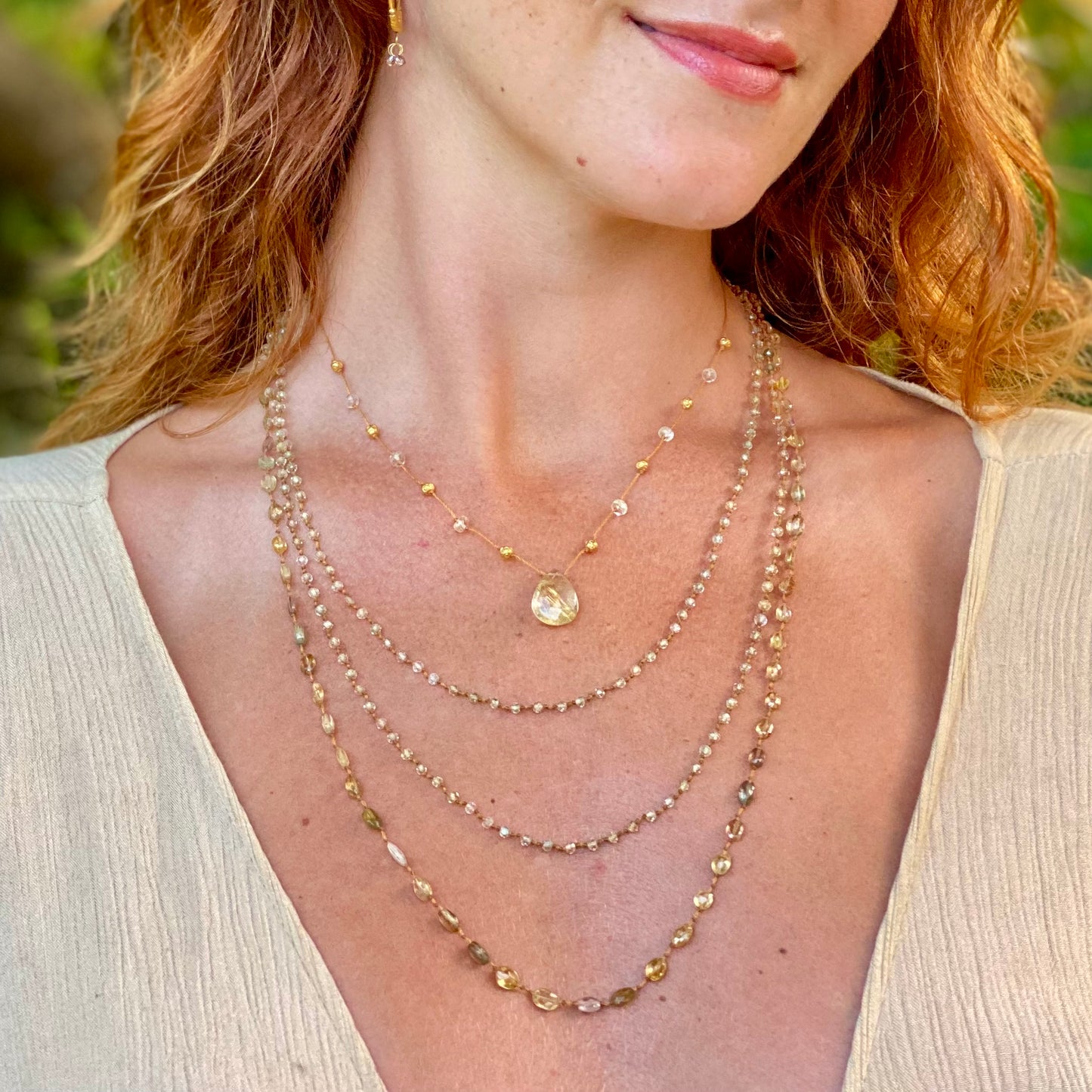 Golden Zircon Lei