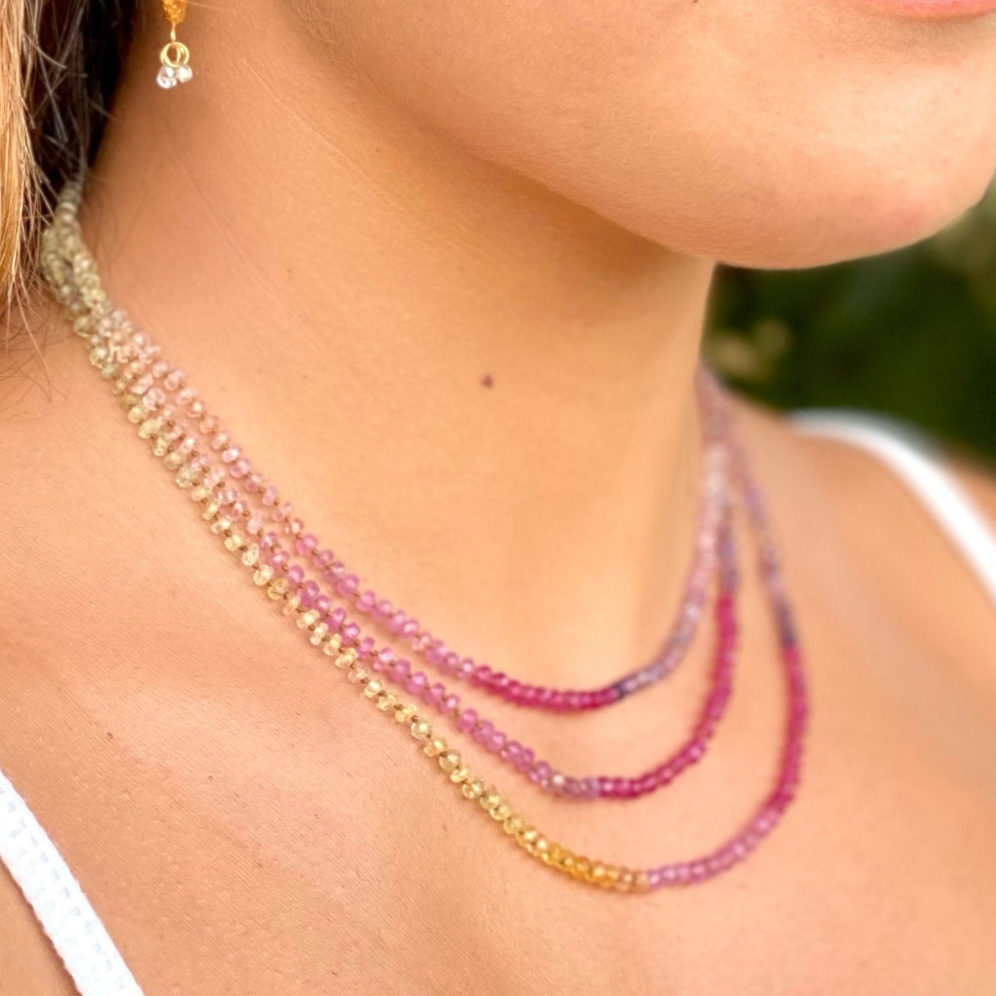 Soft Multi Sapphire Lei