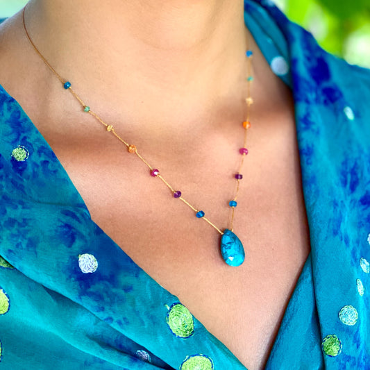 Chrysocolla Rainbow Drop
