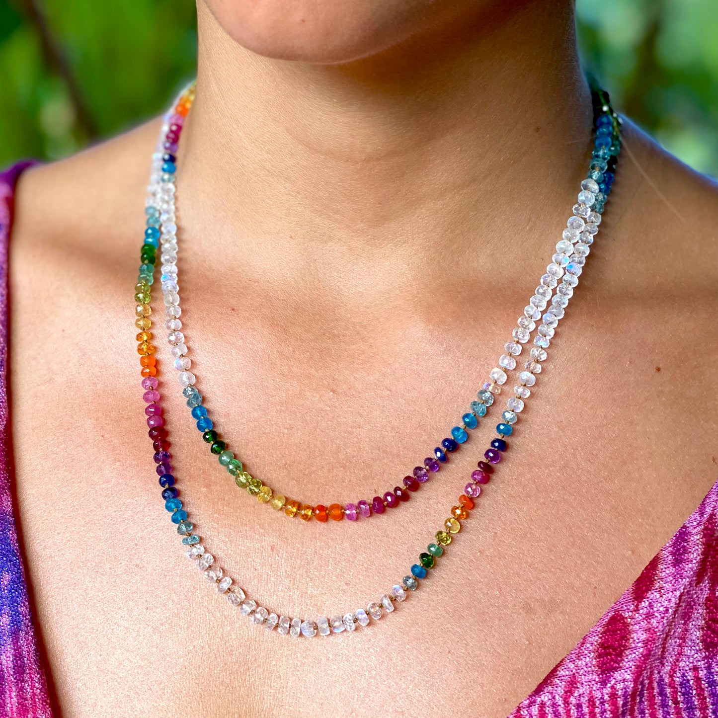 Moonstone Rainbow Lei