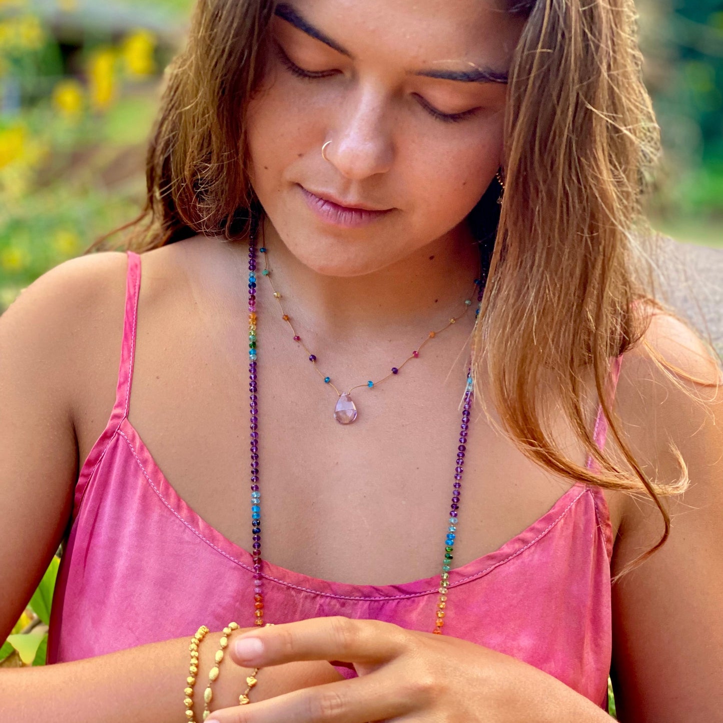 Amethyst Rainbow Lei