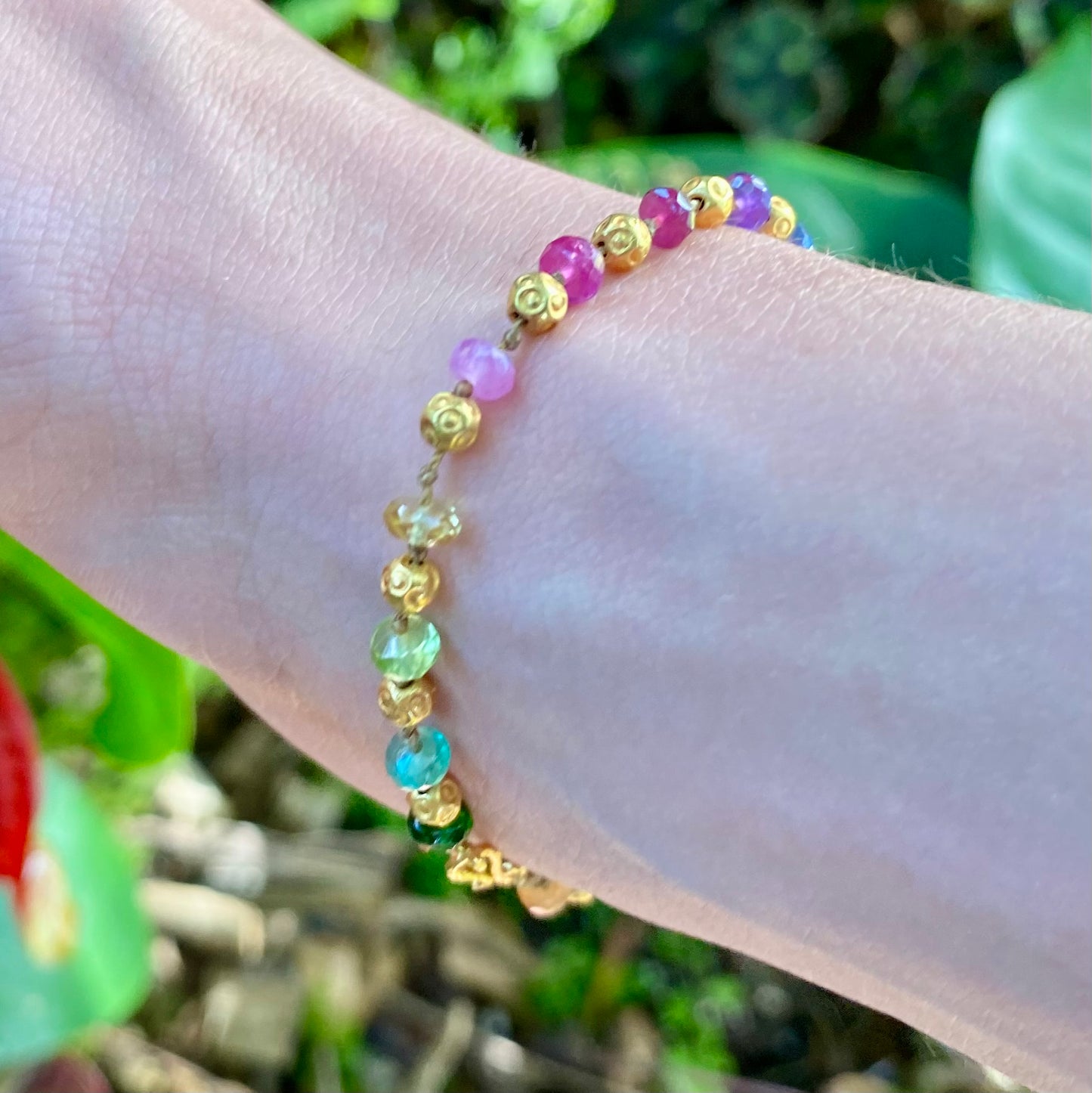 Rainbows & Gold Bracelet