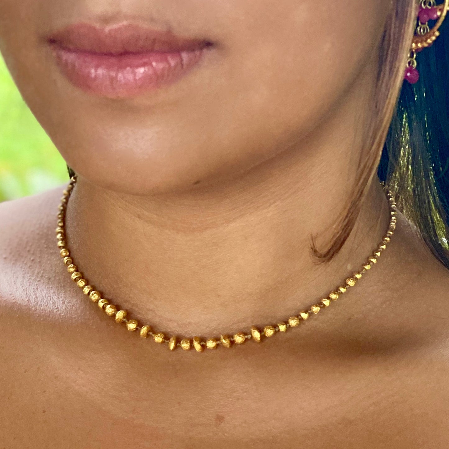 Organic Gold Necklace
