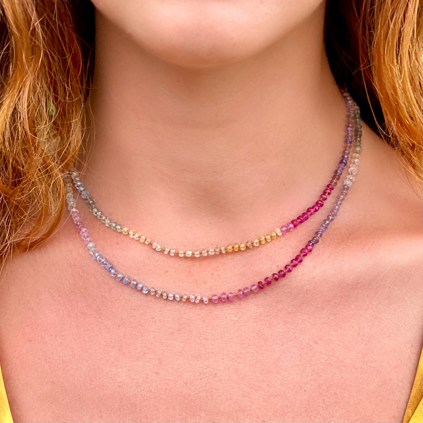 Soft Multi Sapphire Lei