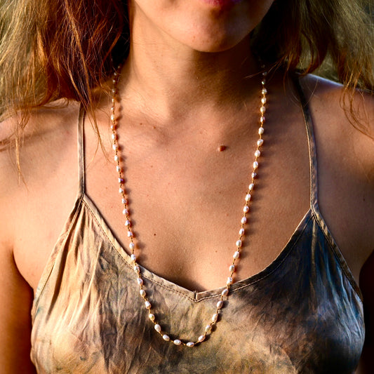 Freshwater Keshi Pearl Lei