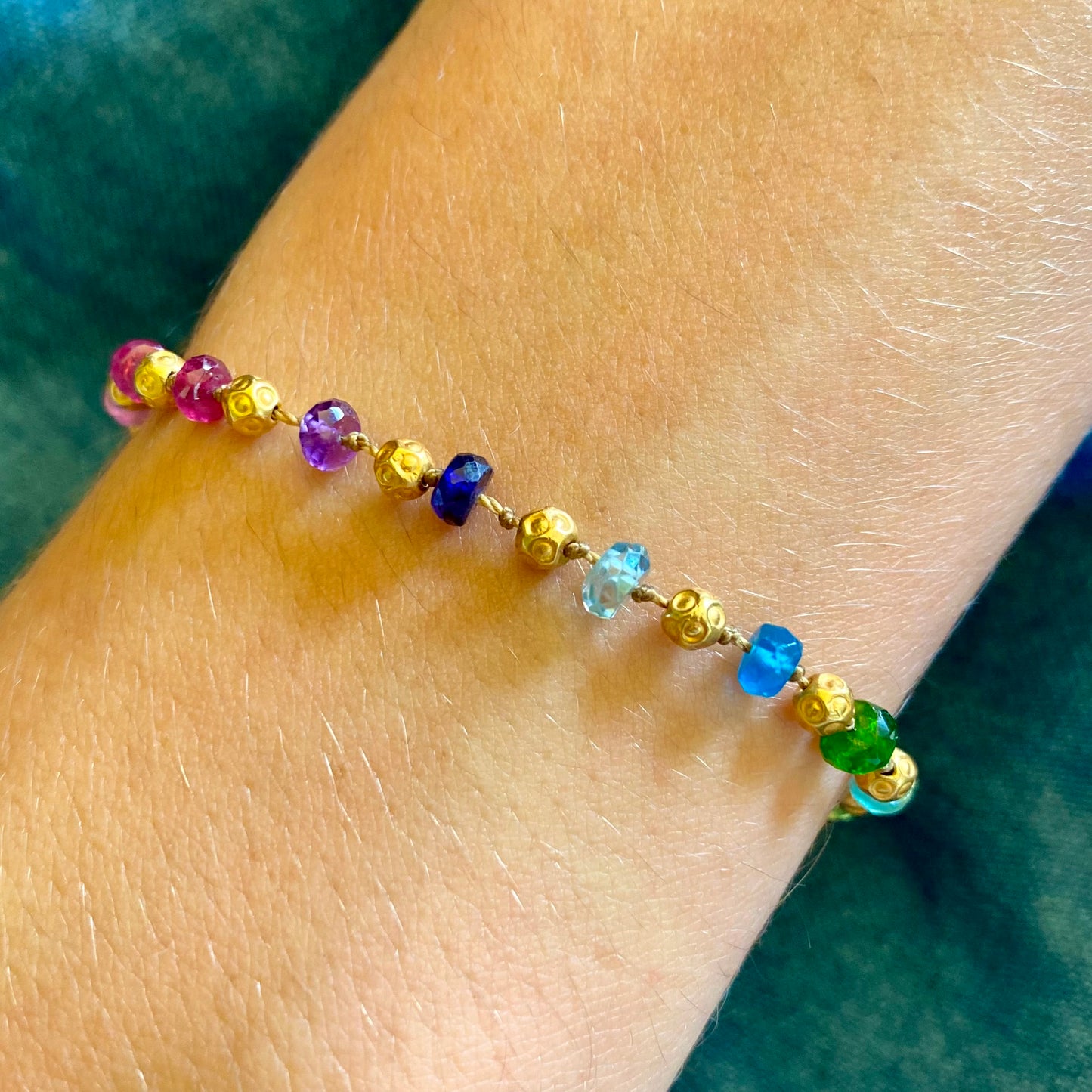 Rainbows & Gold Necklace