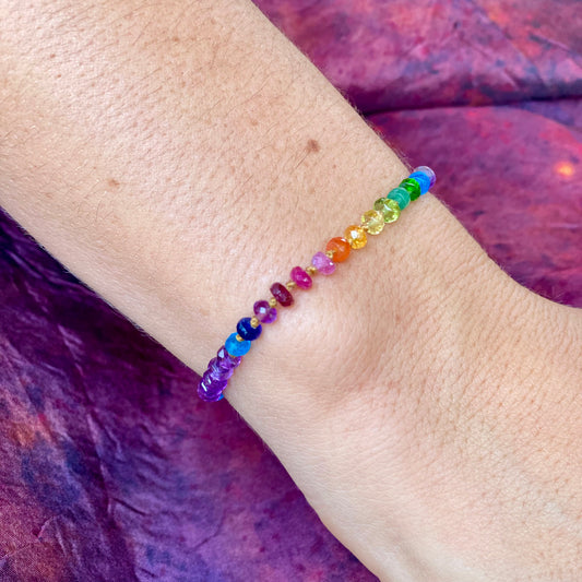 Amethyst Rainbow Bracelet