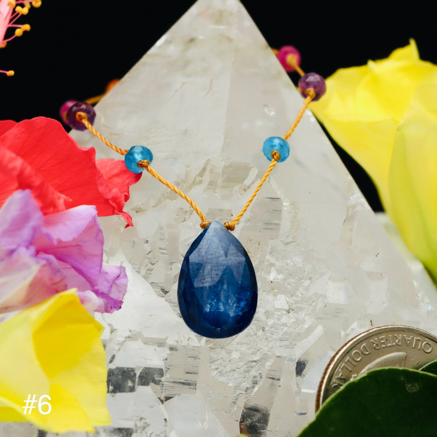Blue Kyanite Rainbow Drop