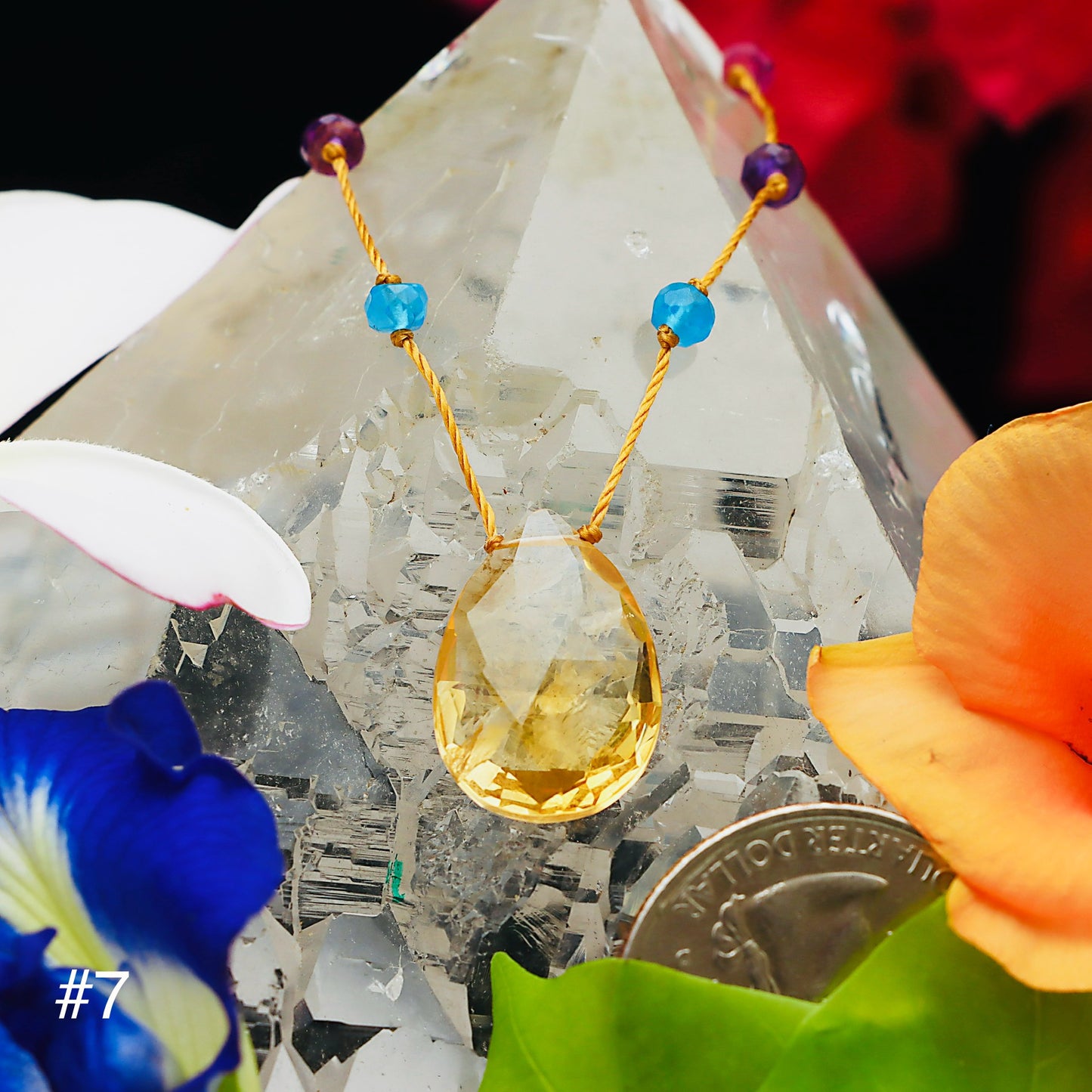 Citrine Rainbow Drop