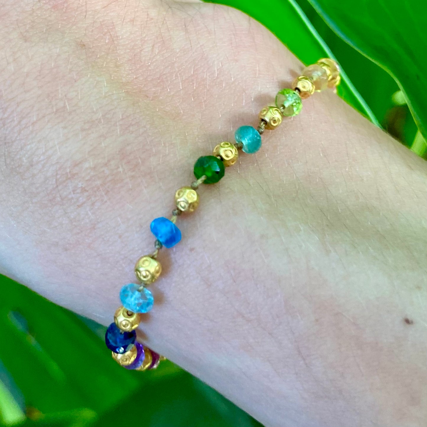 Rainbows & Gold Bracelet
