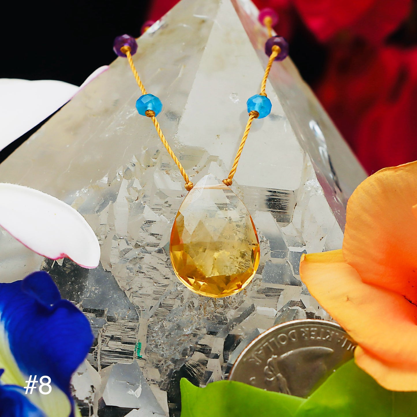 Citrine Rainbow Drop