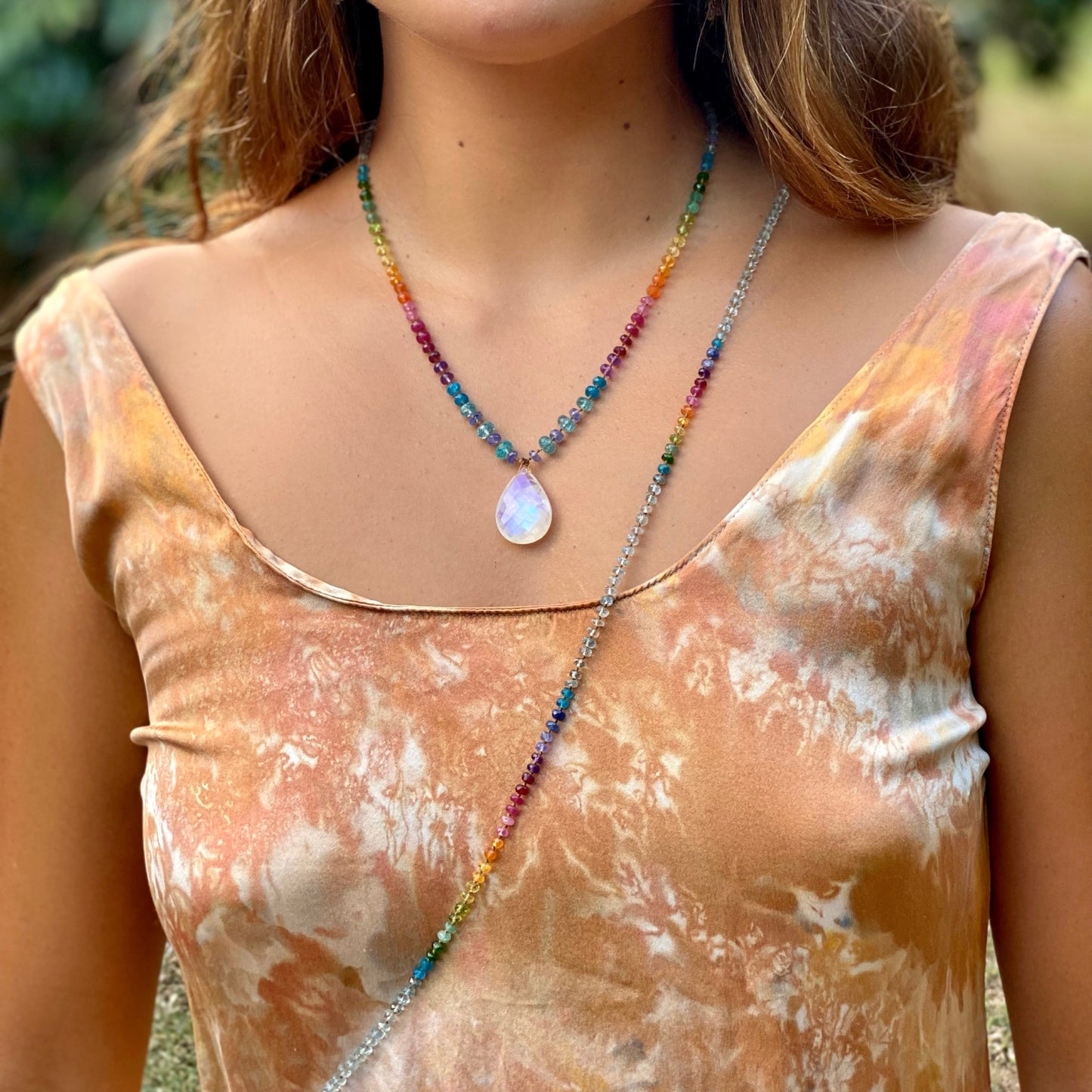 Aquamarine Rainbow Lei