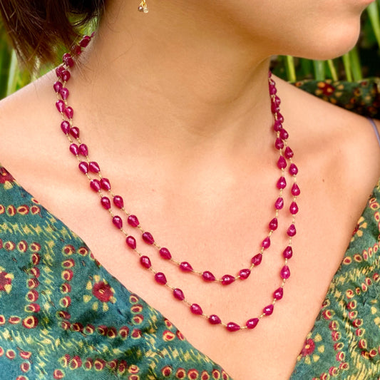Ruby Drop Lei