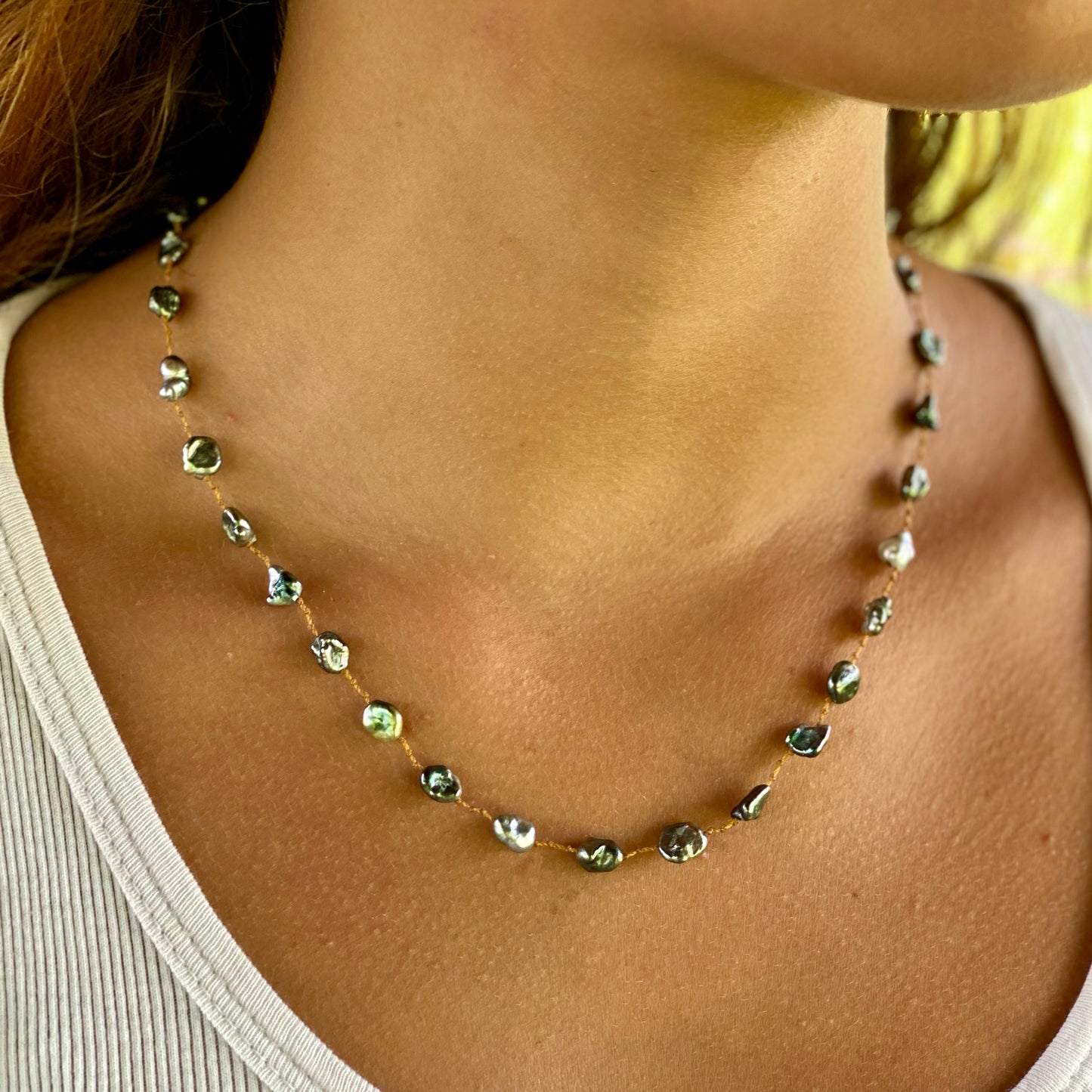 Tahitian Keshi Short Necklace