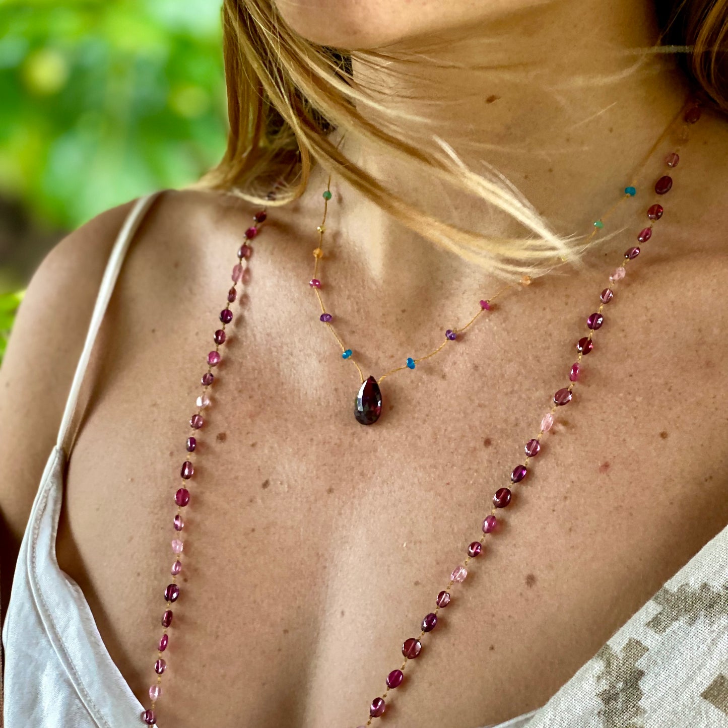 Garnet Rainbow Drop