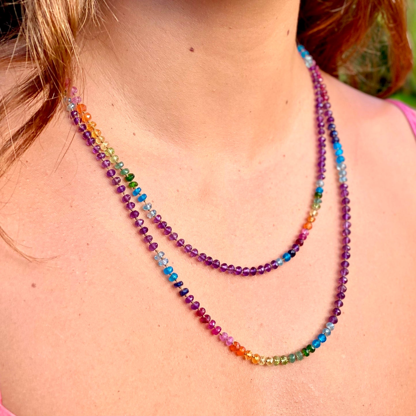 Amethyst Rainbow Lei