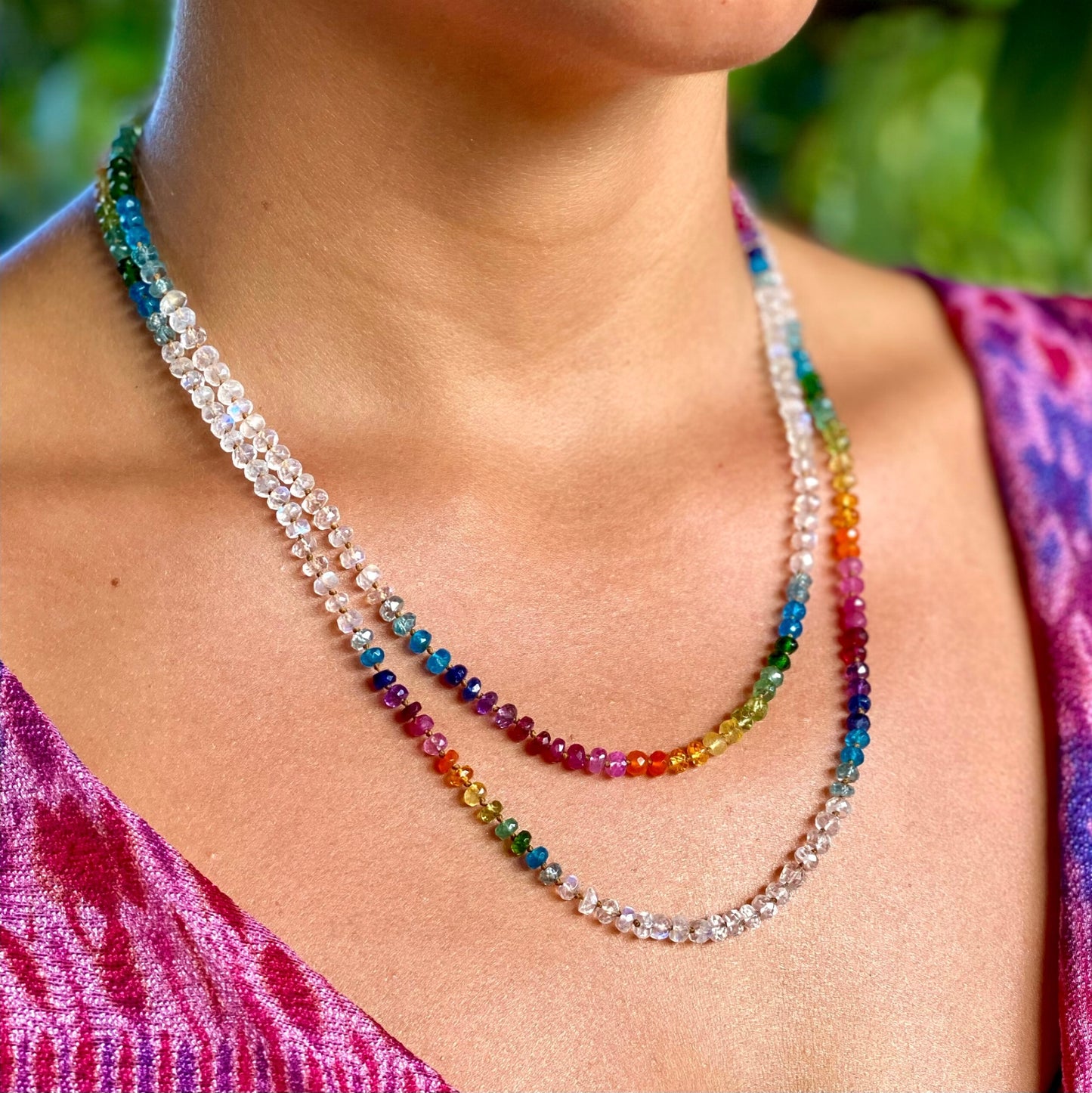 Moonstone Rainbow Lei