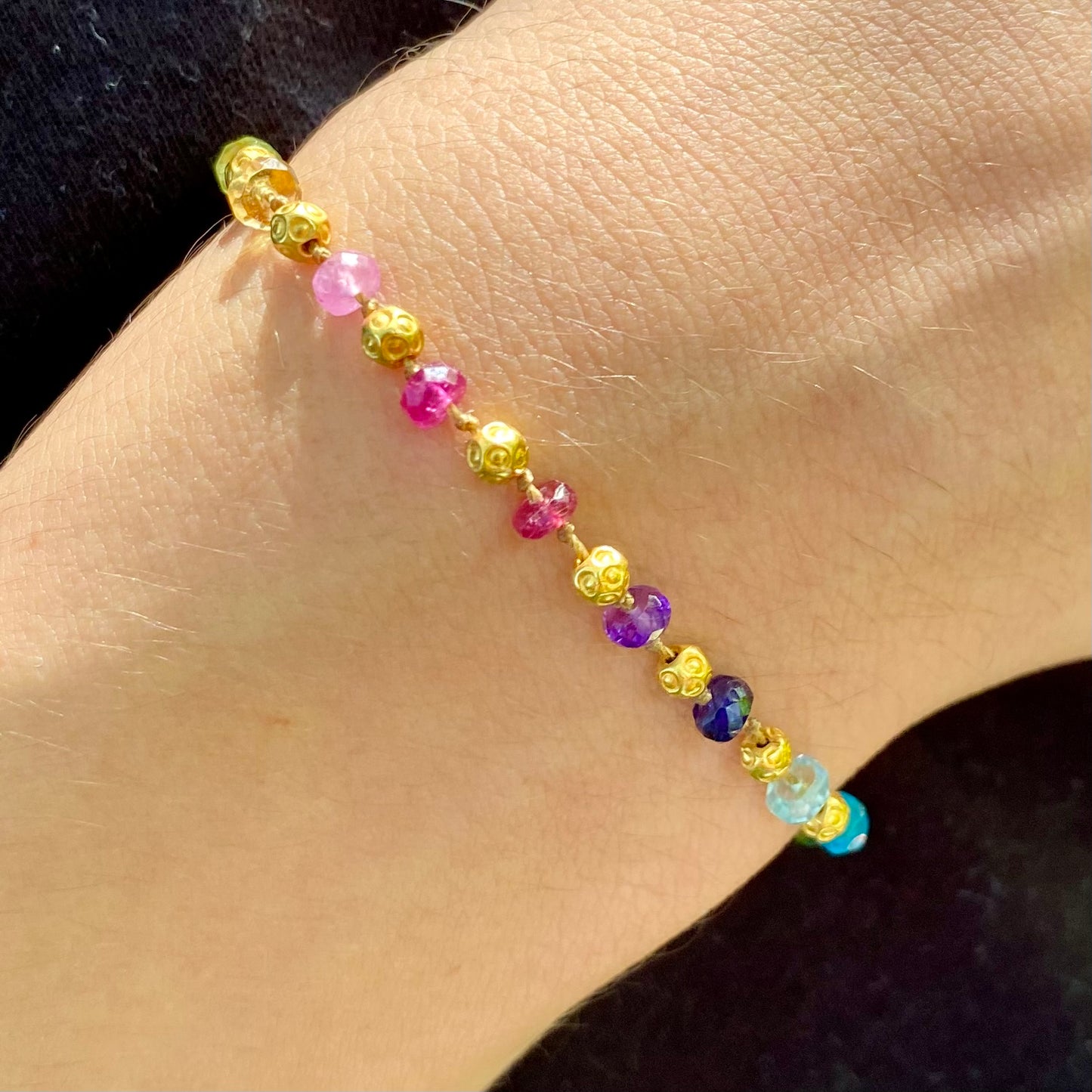Rainbows & Gold Bracelet