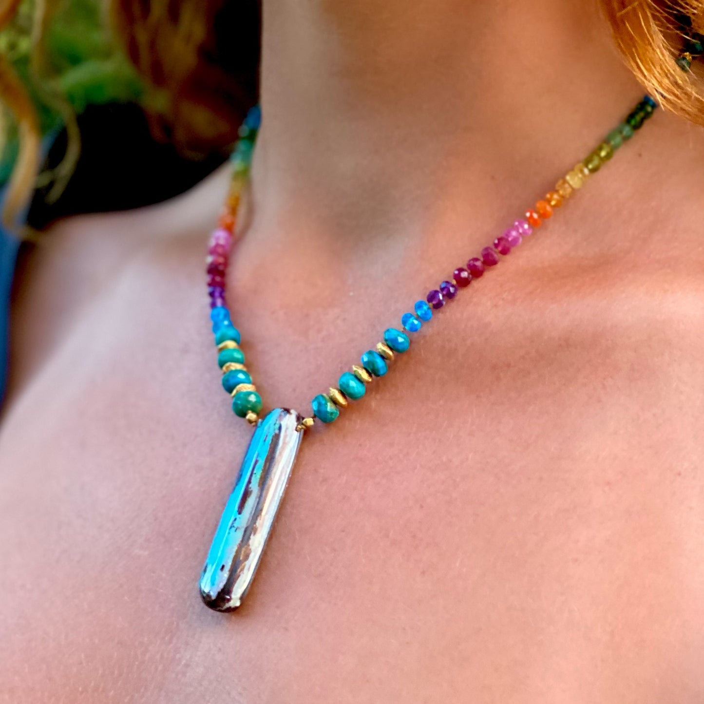 Opalized Palm with Opalina & Gold Rainbow Mana