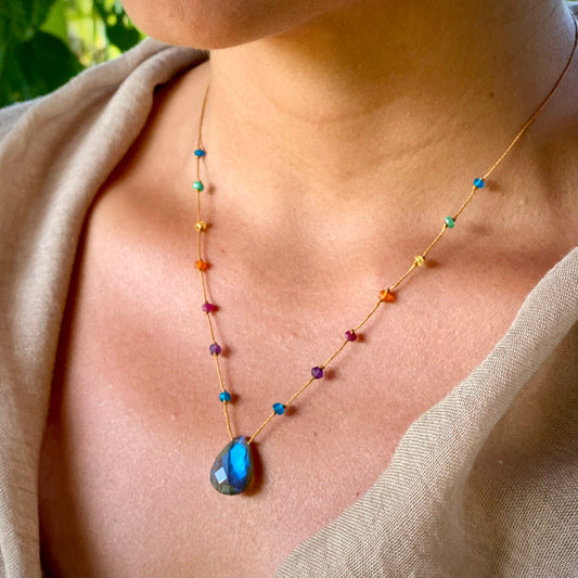 Labradorite Rainbow Drop