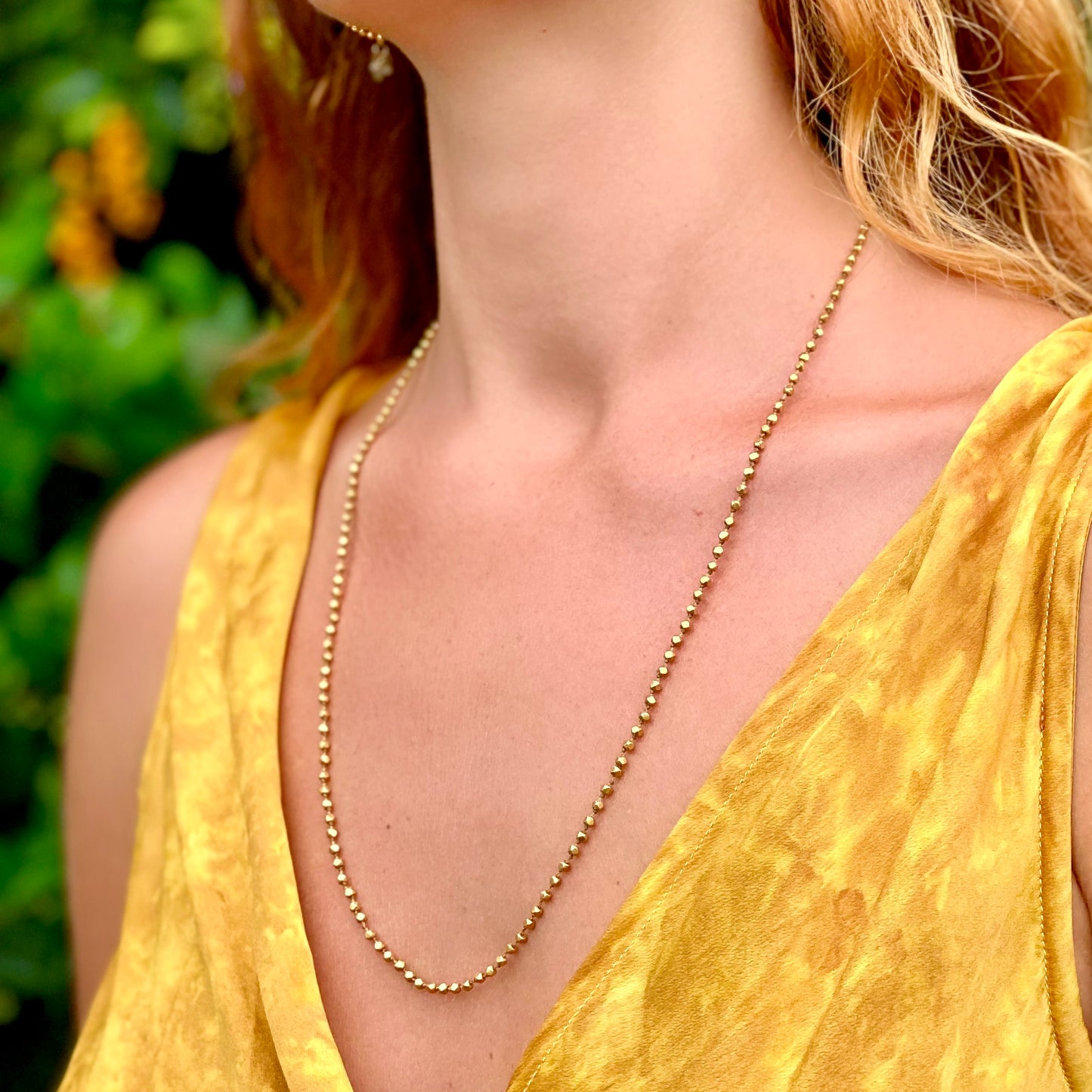 Organic Gold Chain Necklace