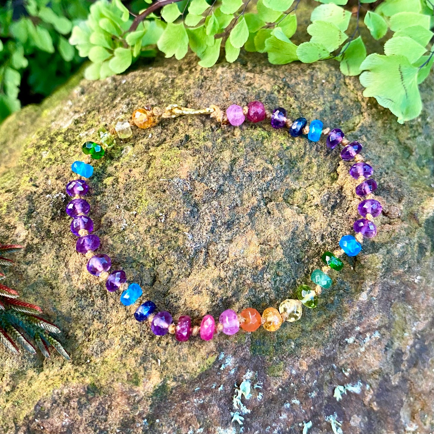 Amethyst Rainbow Bracelet