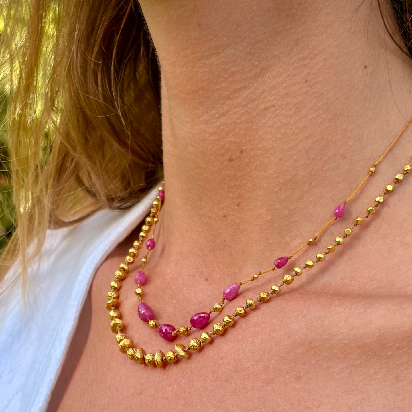 Organic Gold Necklace