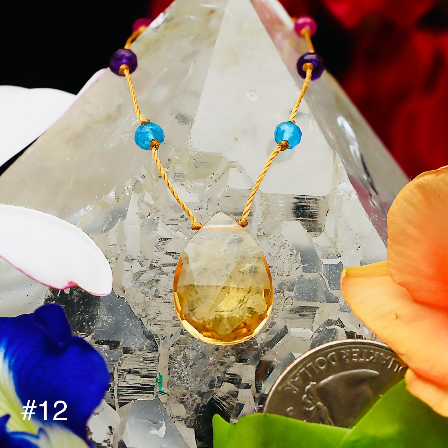 Citrine Rainbow Drop