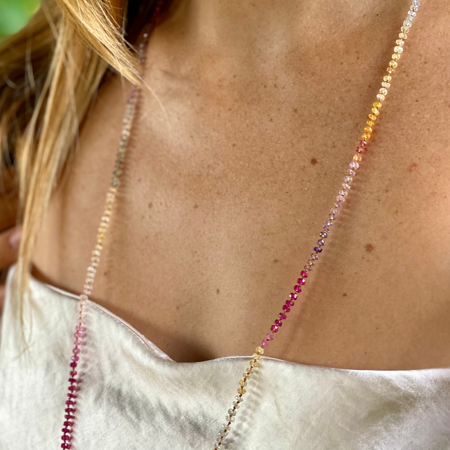 Soft Multi Sapphire Lei