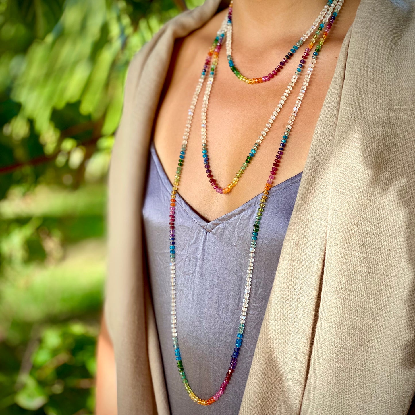 Moonstone Rainbow Lei