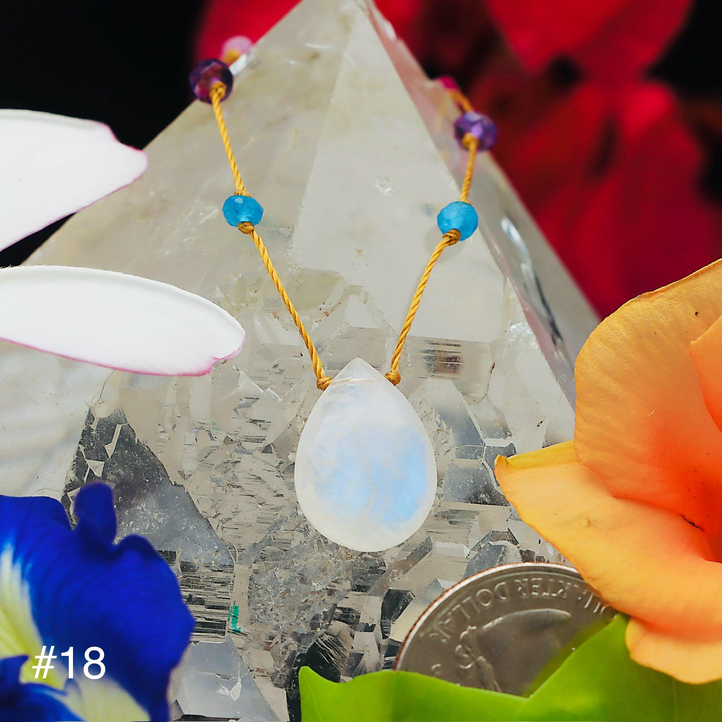 Moonstone Rainbow Drop