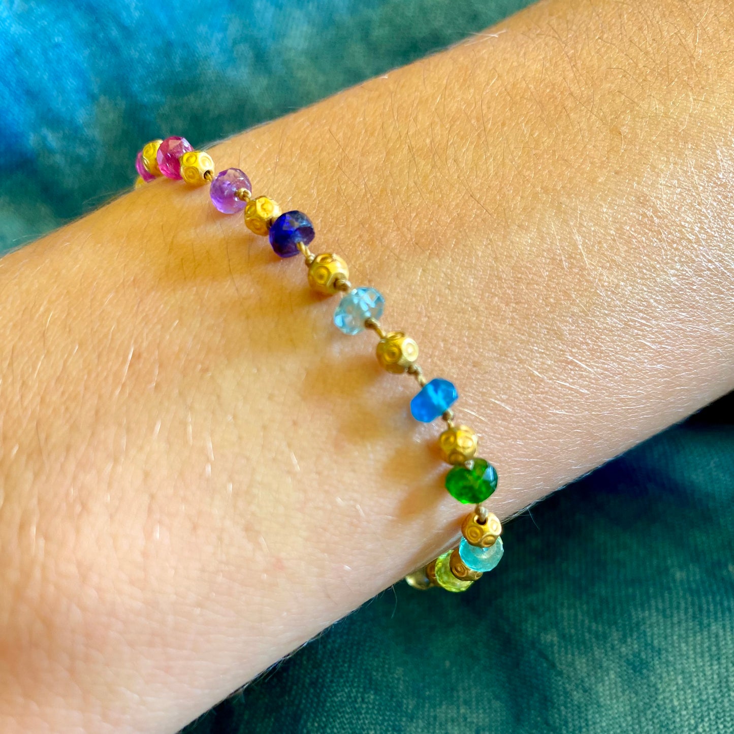 Rainbows & Gold Bracelet