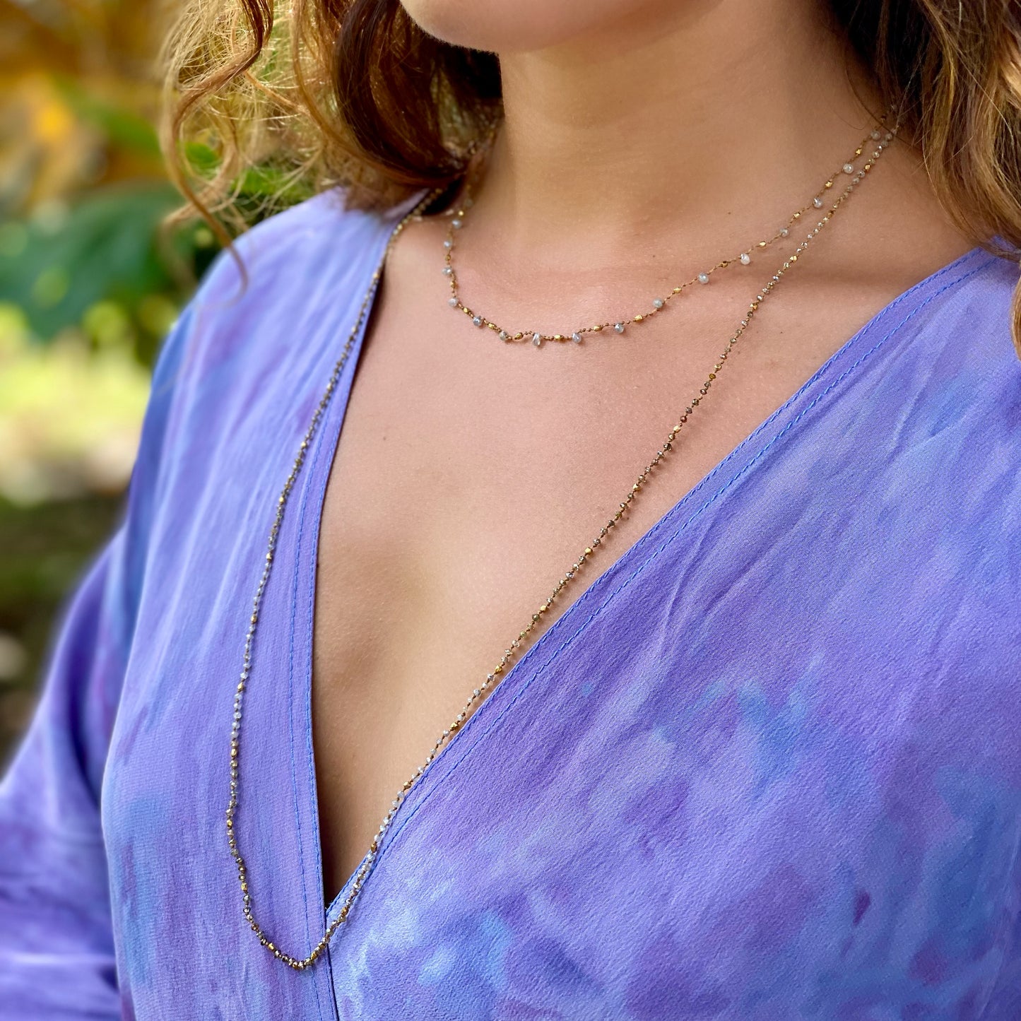 Light Grey Diamonds & Gold Ali’i