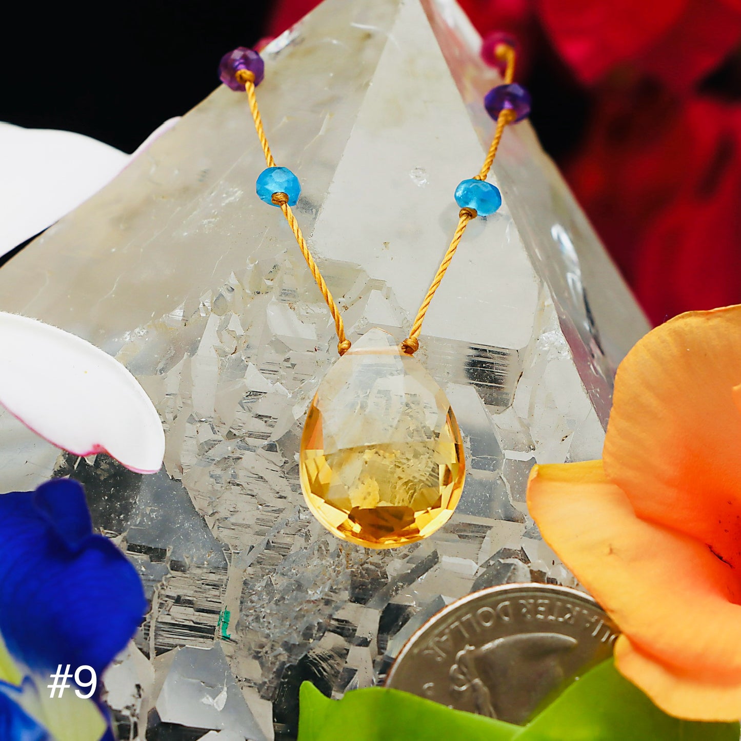 Citrine Rainbow Drop