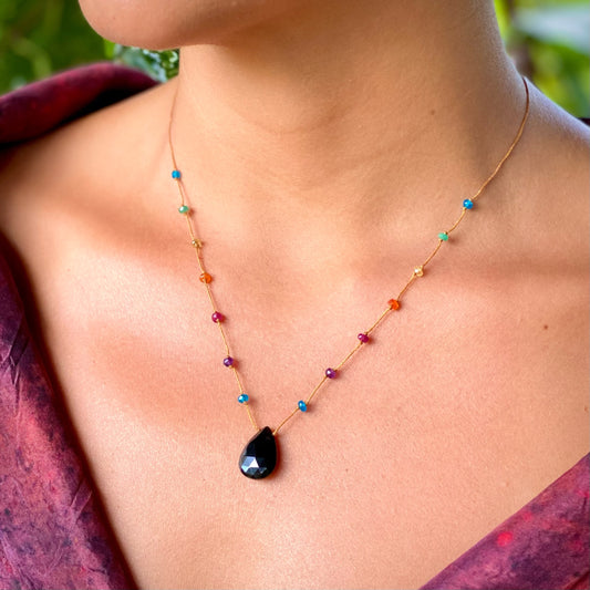 Black Jade Rainbow Drop