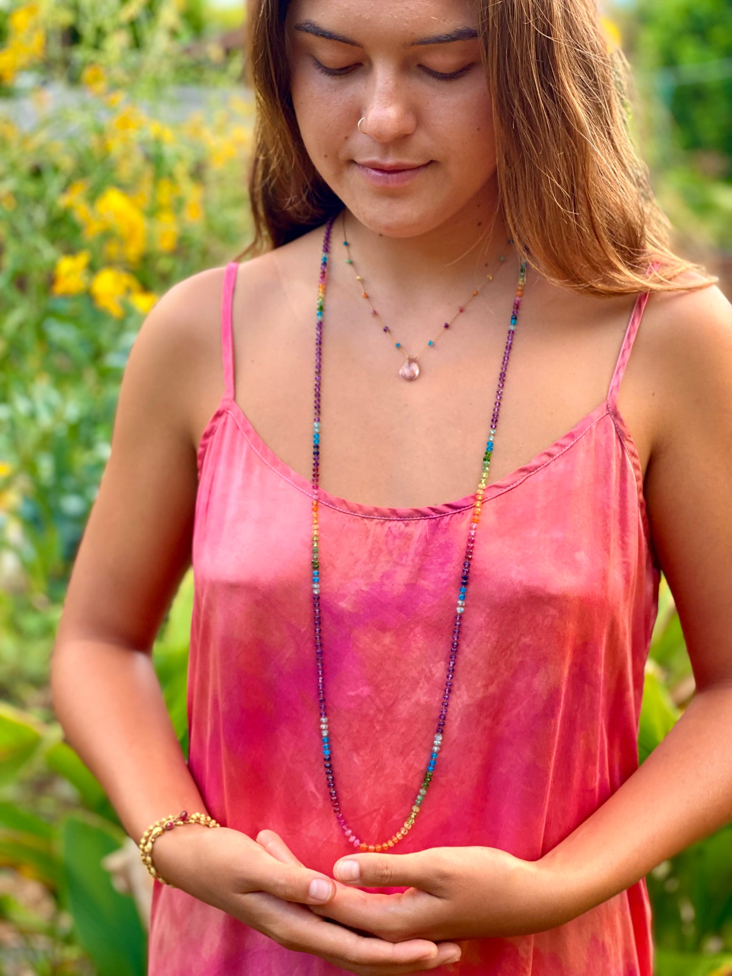 Lavender Amethyst Rainbow Drop