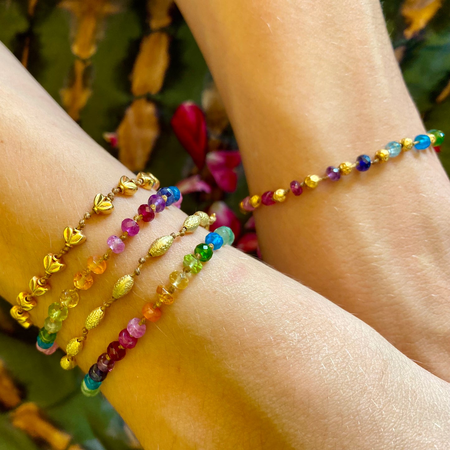 Rainbows & Gold Bracelet