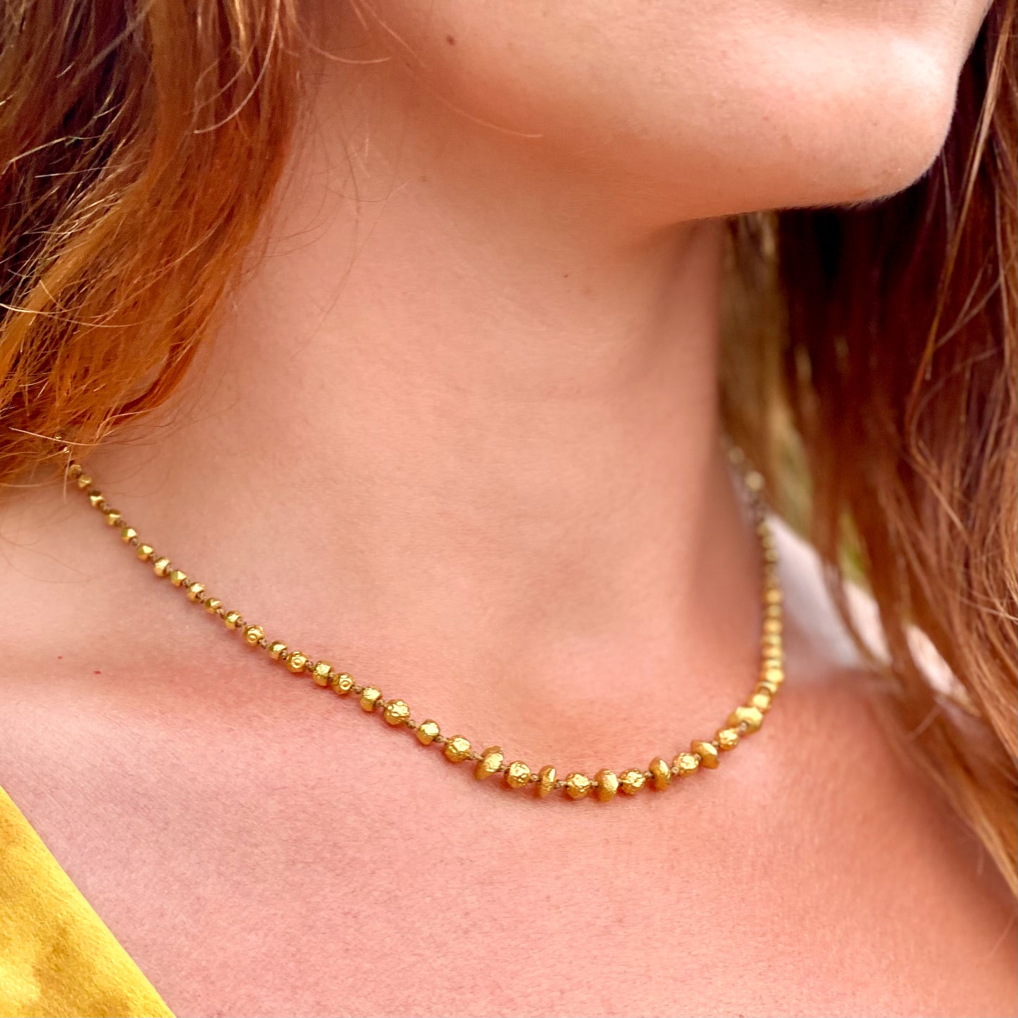 Organic Gold Necklace