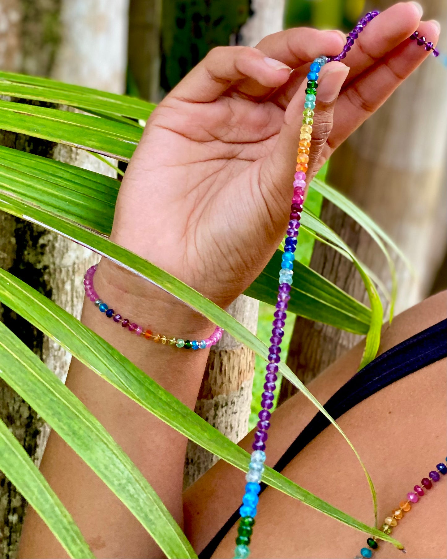 Amethyst Rainbow Lei
