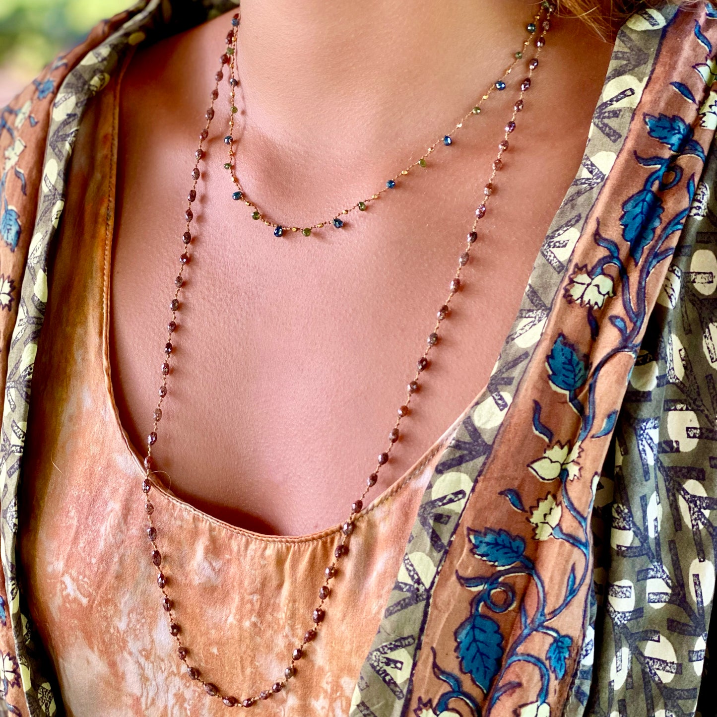 Teal & Green Diamonds & Gold Ali'i