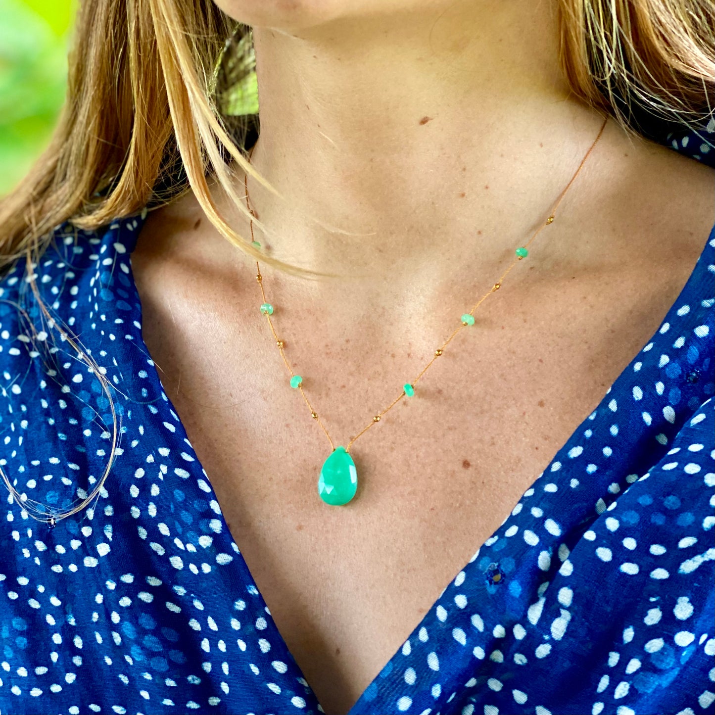Chrysoprase Alohi Drop