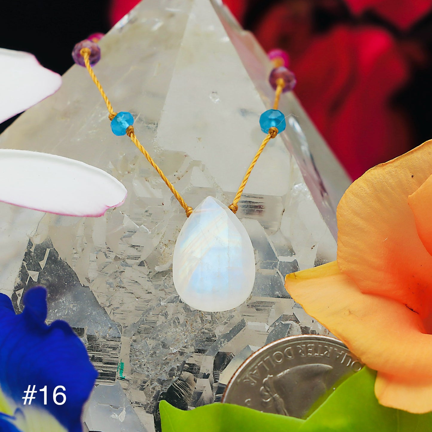 Moonstone Rainbow Drop