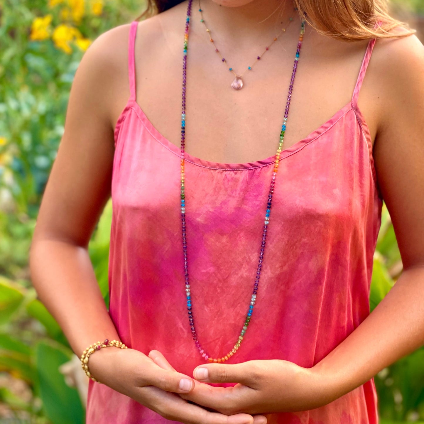 Amethyst Rainbow Lei