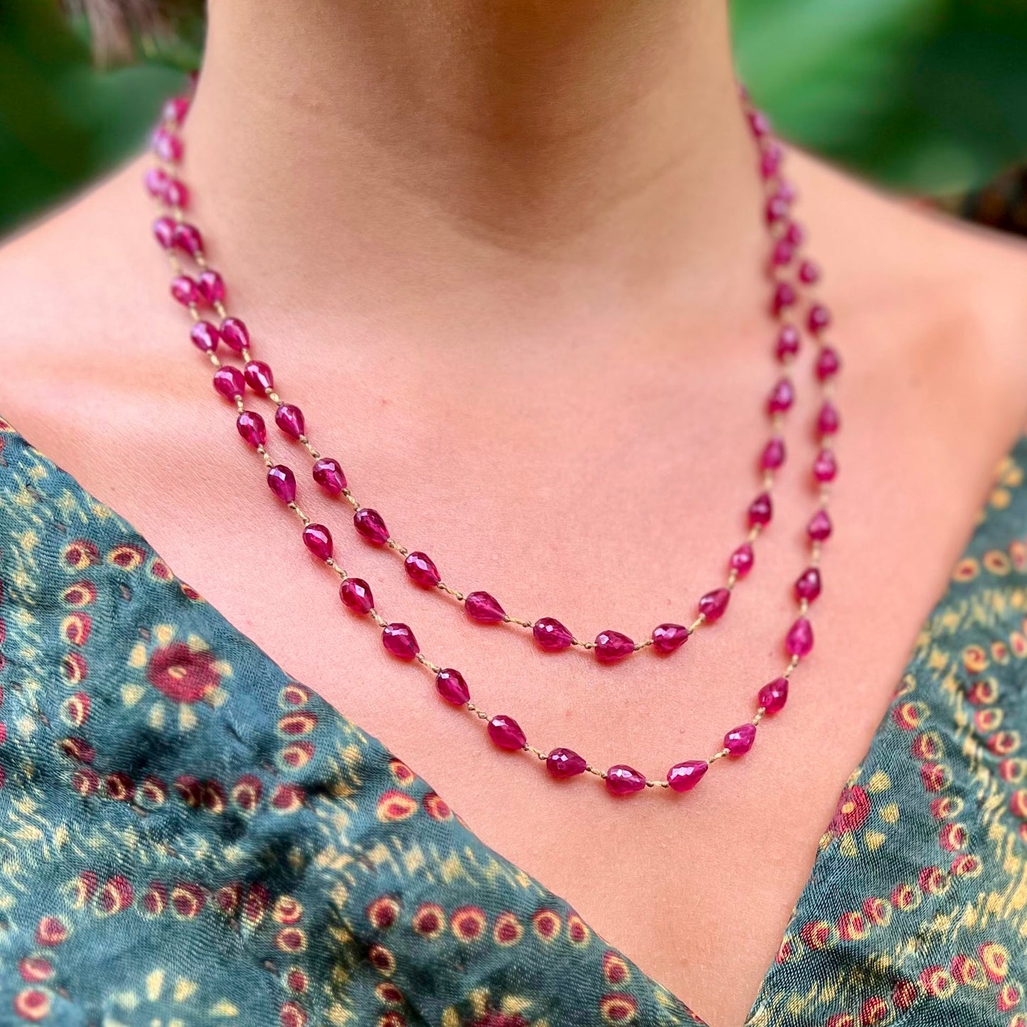 Ruby Drop Lei