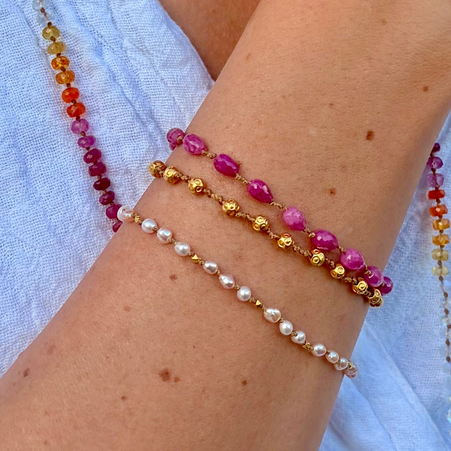 Pink Sapphire Bracelet