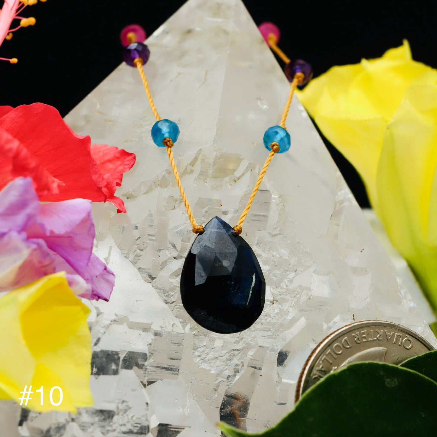 Blue Kyanite Rainbow Drop