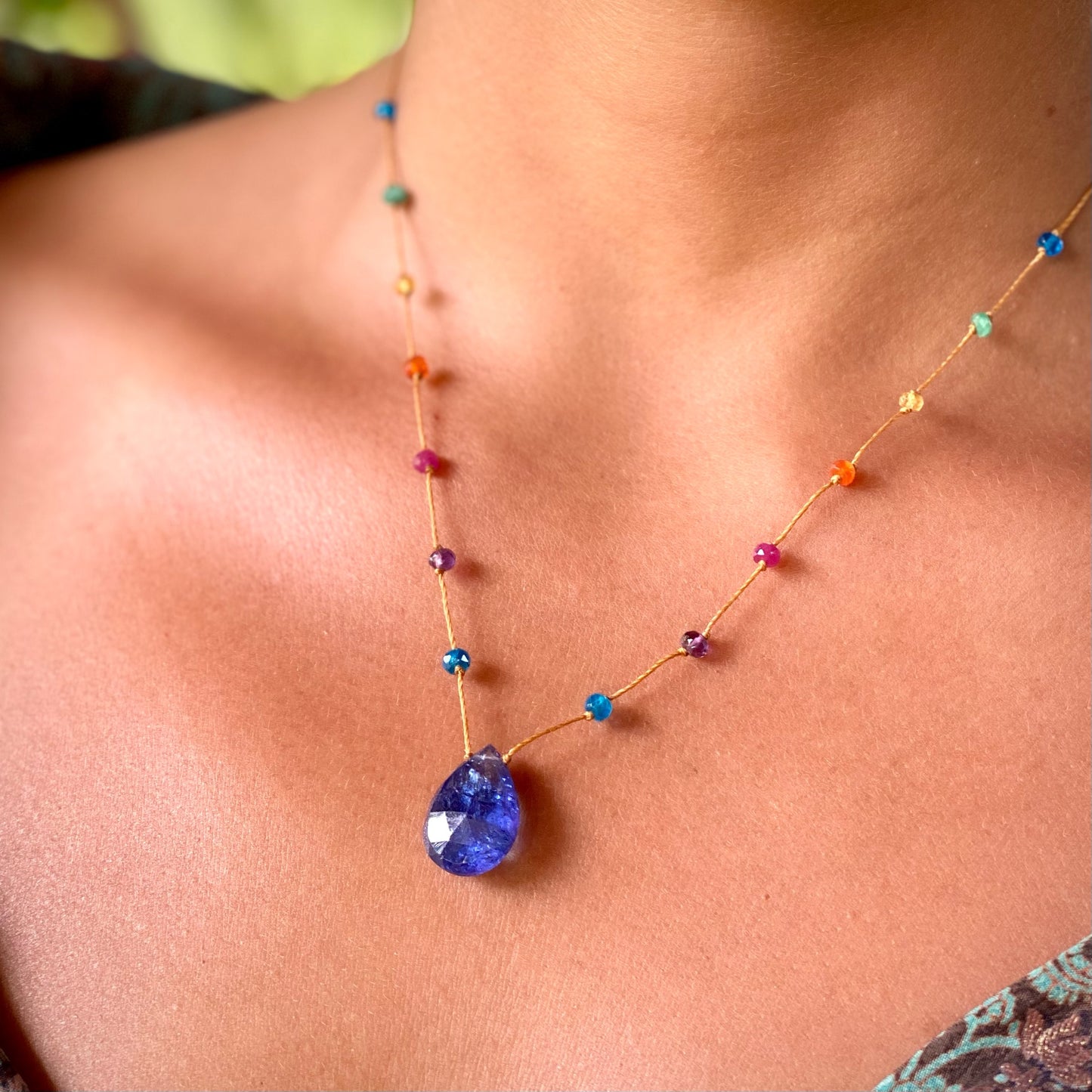 Tanzanite Rainbow Drop