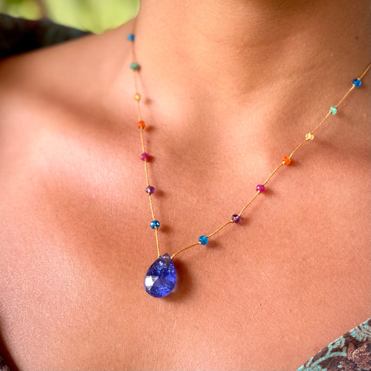 Tanzanite Rainbow Drop